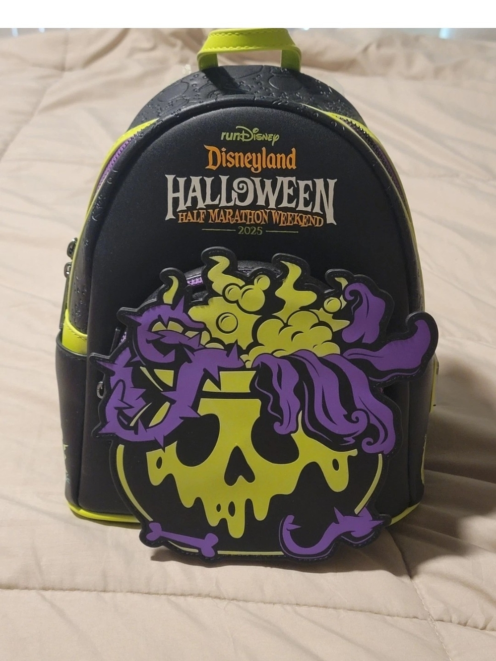 Loungefly runDisney Halloween 2025 Half Marathon Villains Cauldron Mini Backpack